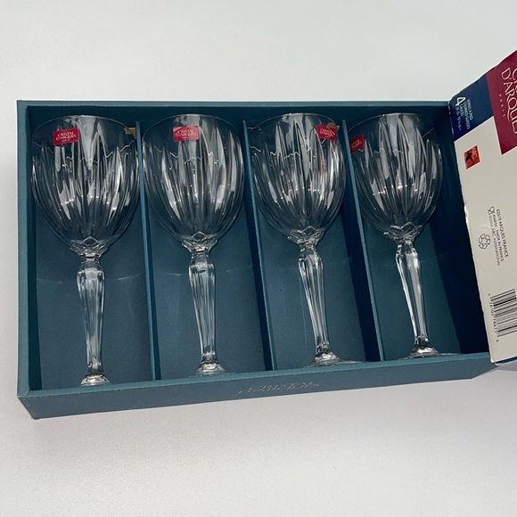 NWT Cristal D’Arques Set Of 4 Classic Goblet Wine Glasses - Picture 3 of 11